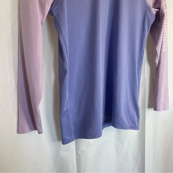 COLUMBIA Girls Two Toned Purple Long Sleeve Omni Shade Shirt Size 10 - Picture 3 of 8